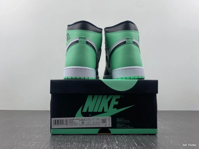 1st Kicks 1 High Air DZ5485-130 Jordan Green OG Glow 0630